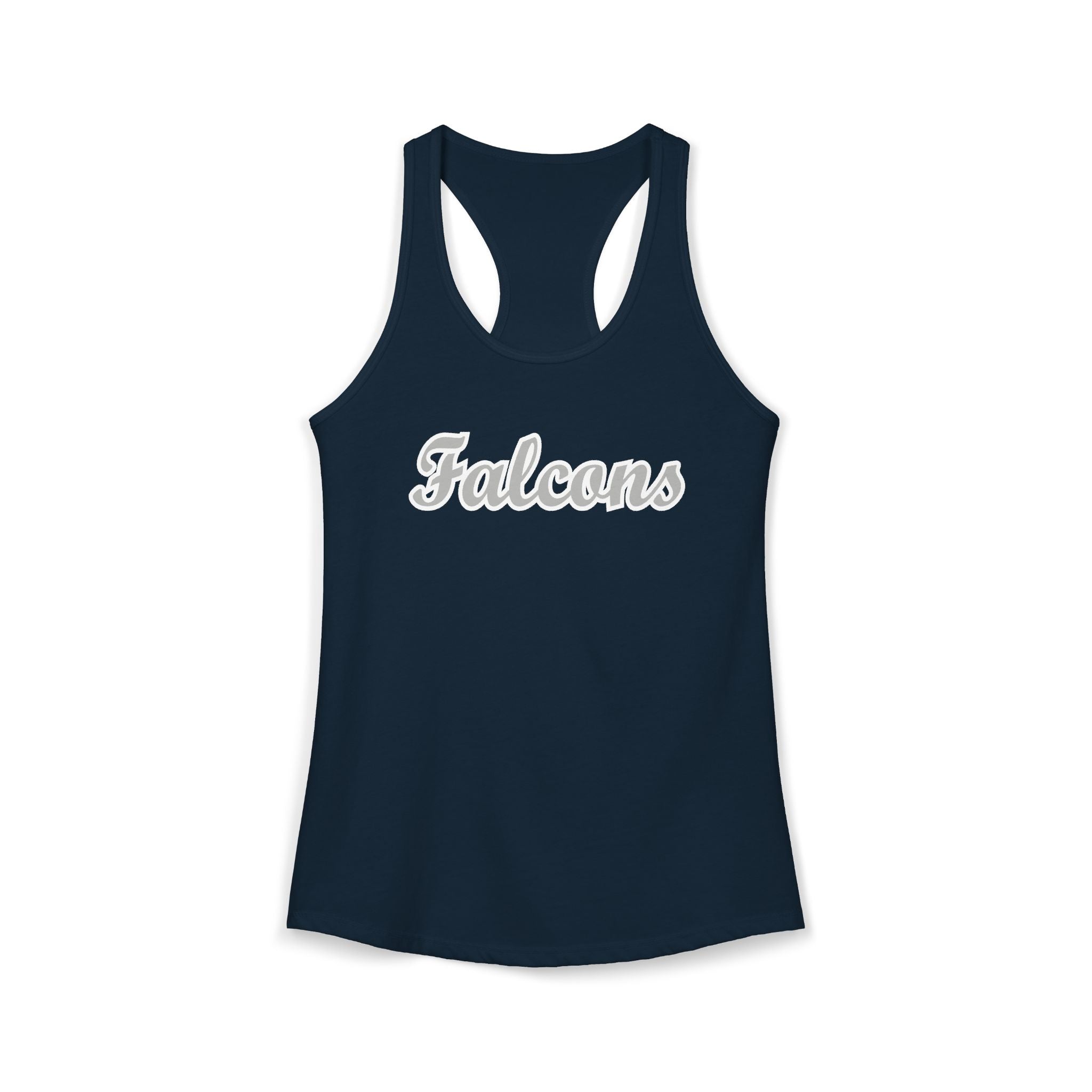 Women's Ideal Falcons Script Racerback Tank