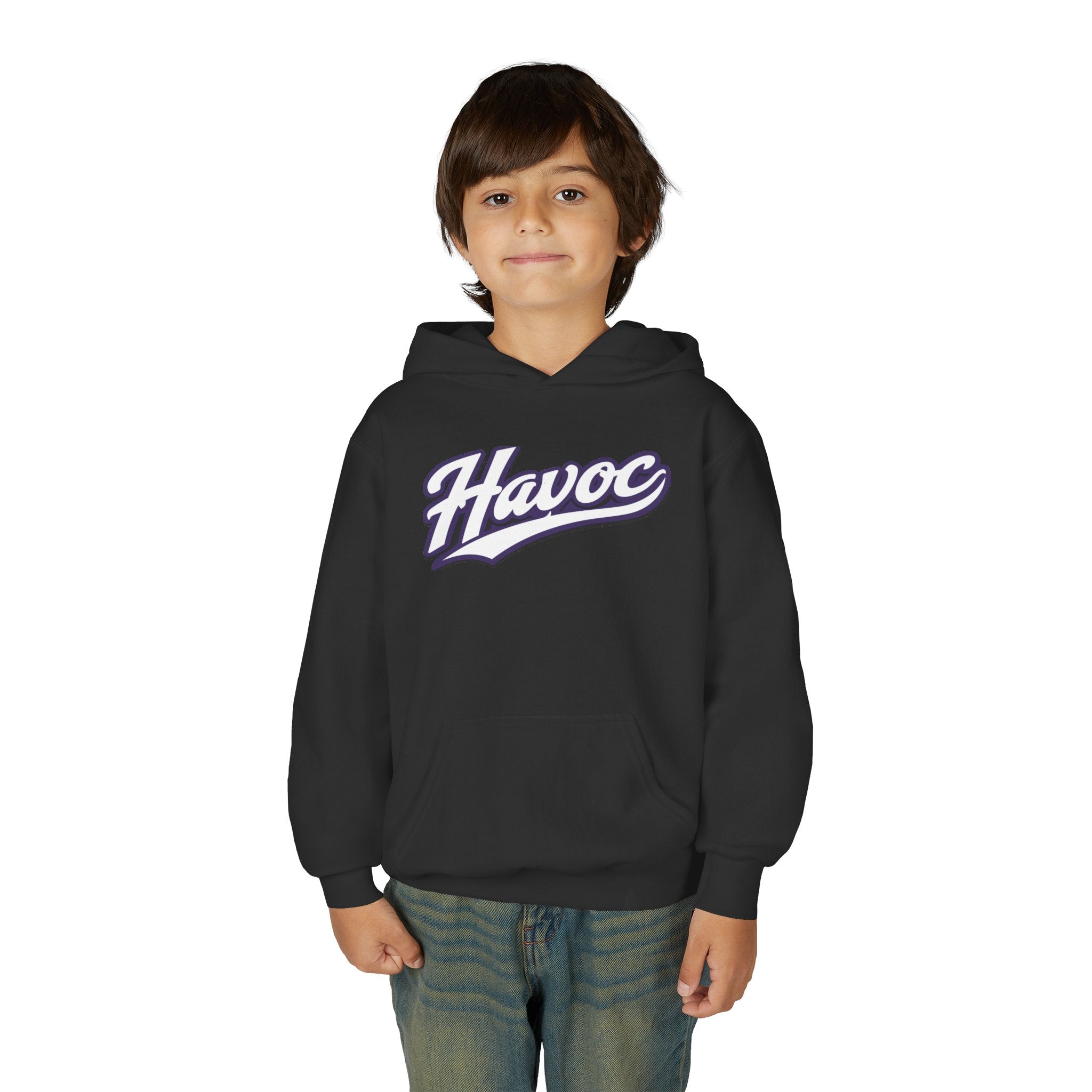 Gildan HAVOC Script YOUTH Hoodie