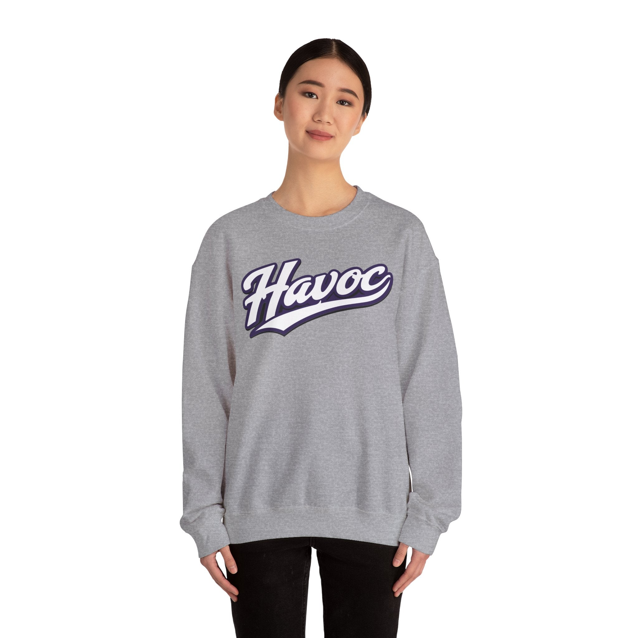 Gildan HAVOC Script ADULT Crewneck Sweatshirt