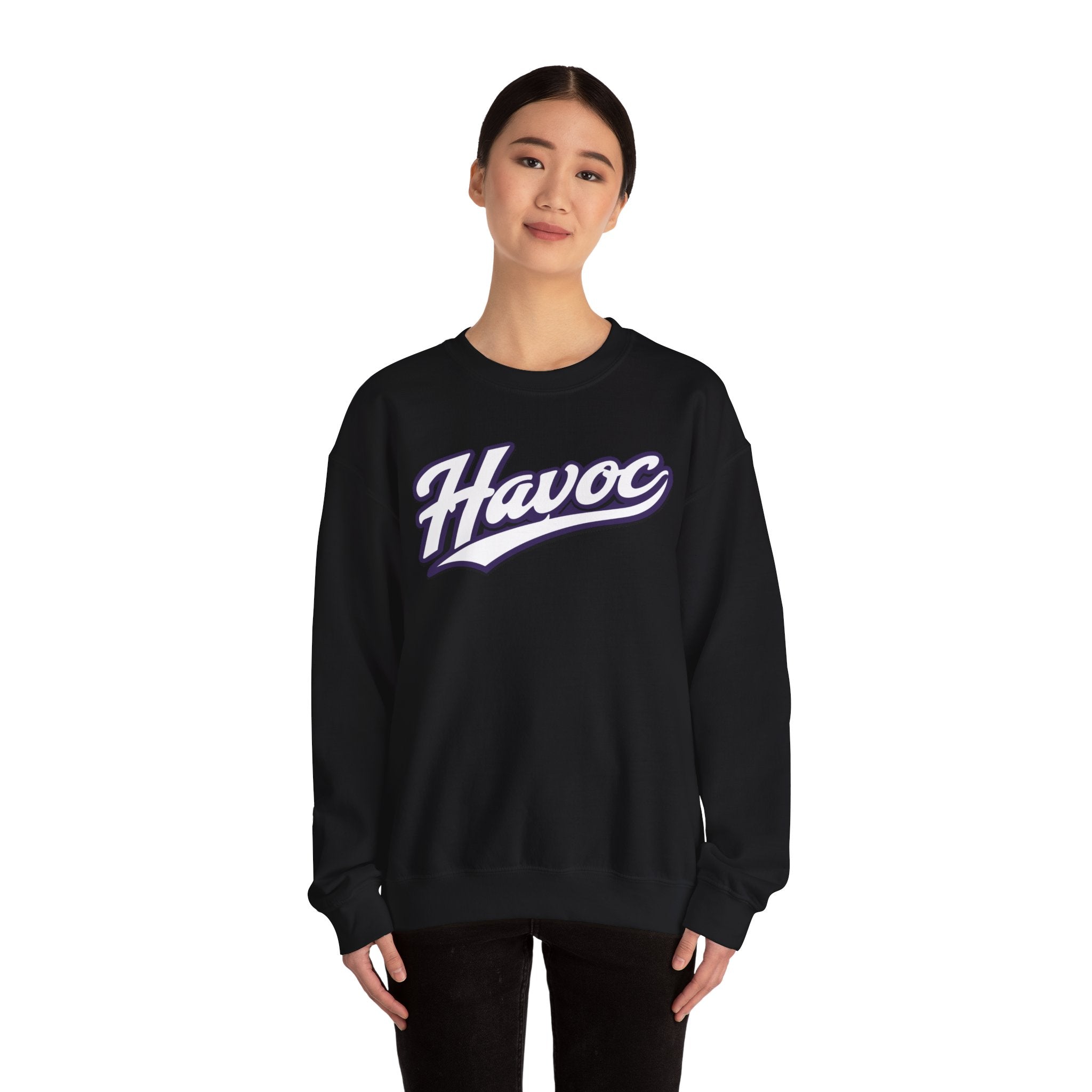 Gildan HAVOC Script ADULT Crewneck Sweatshirt