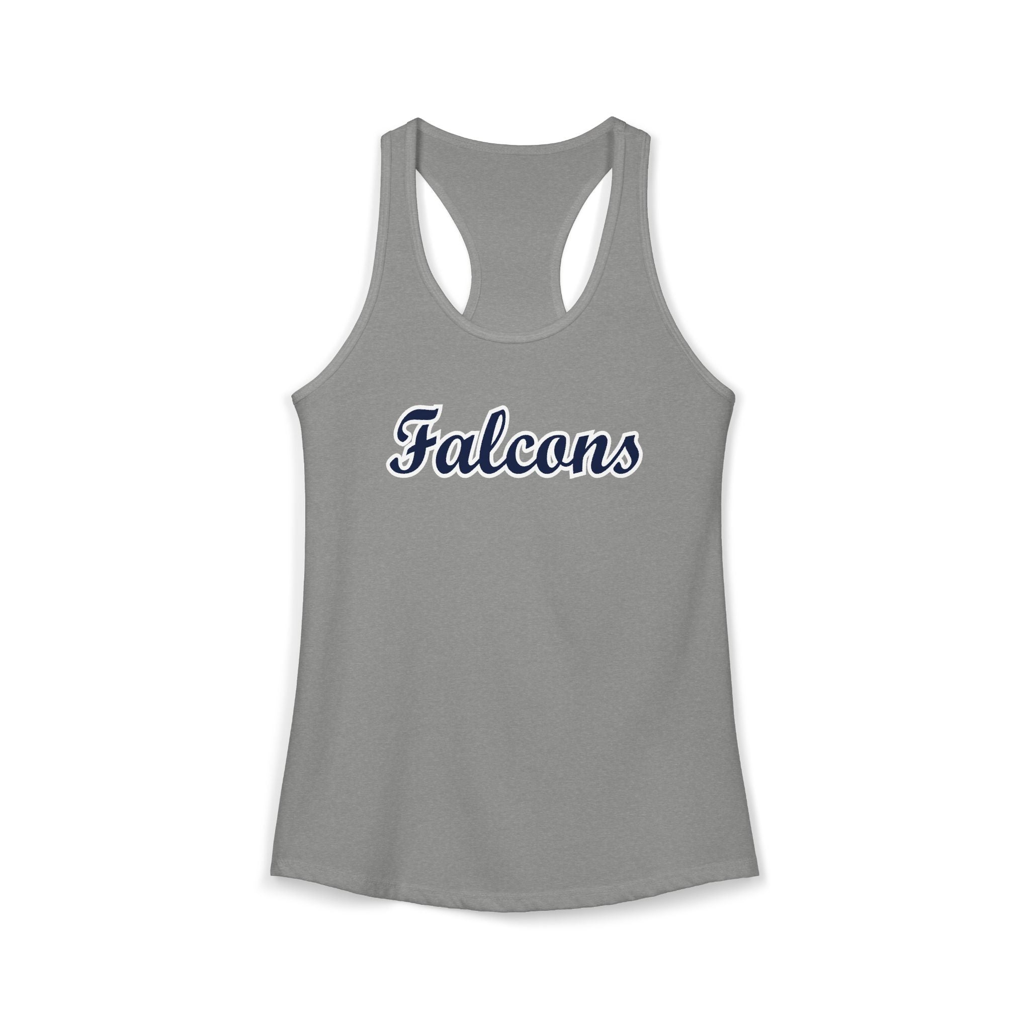 Women's Ideal Falcons Script Racerback Tank
