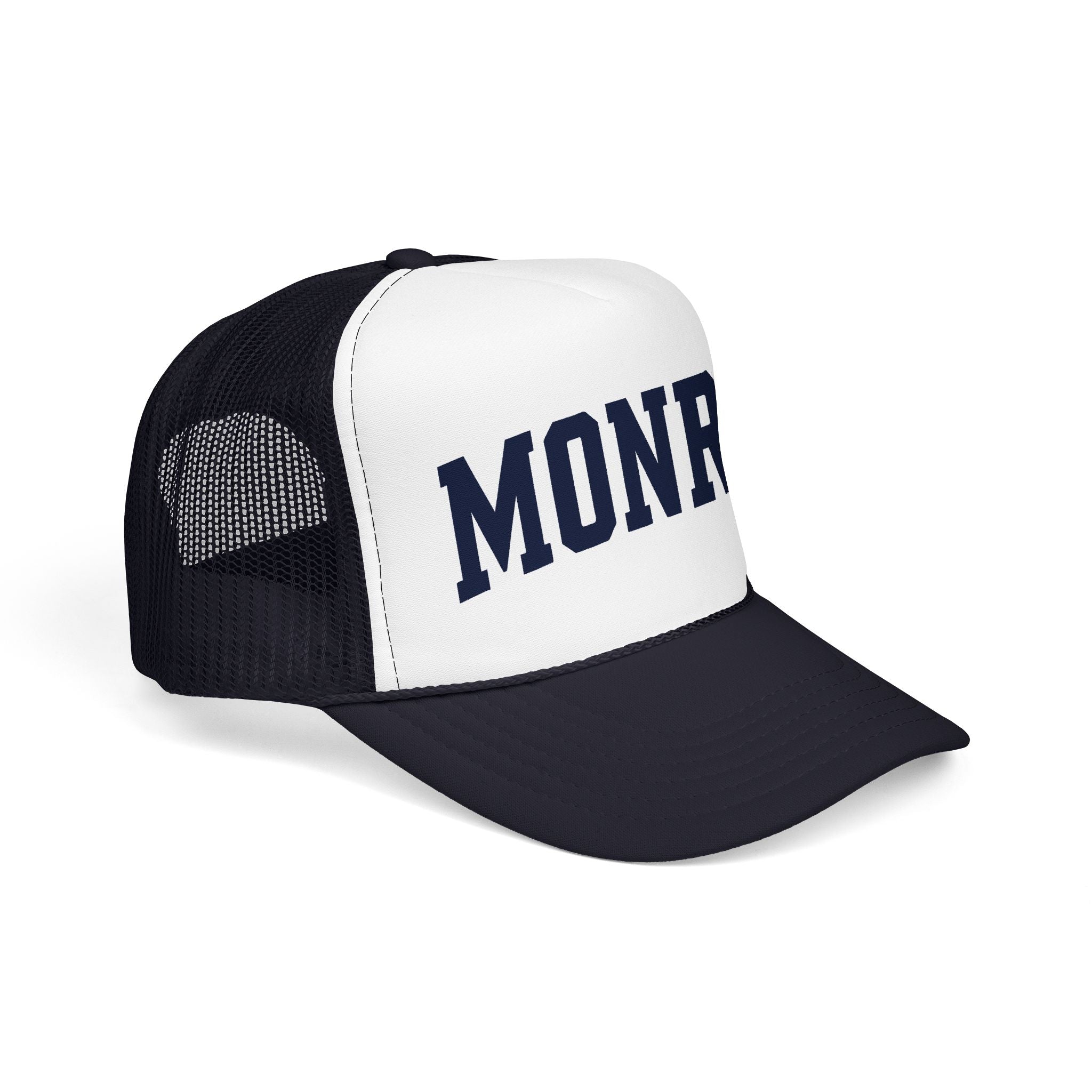 Monroe Foam Trucker Hat — Classic Varsity Mesh Cap