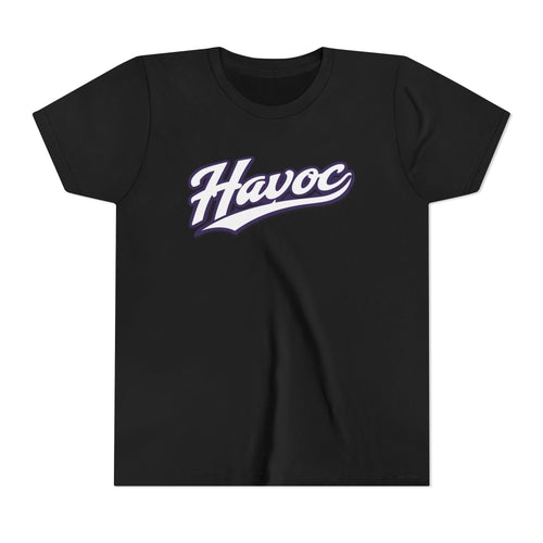 Bella+Canva HAVOC Script Youth Tee — Script Graphic Tee for Kids