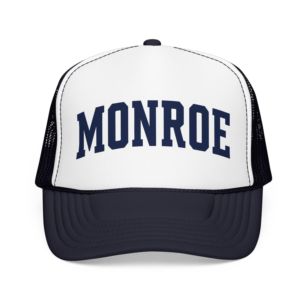 Monroe Foam Trucker Hat — Classic Varsity Mesh Cap
