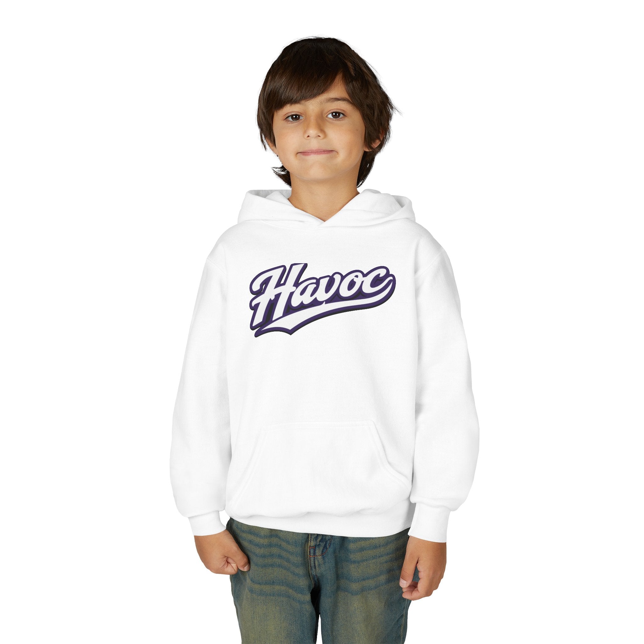 Gildan HAVOC Script YOUTH Hoodie