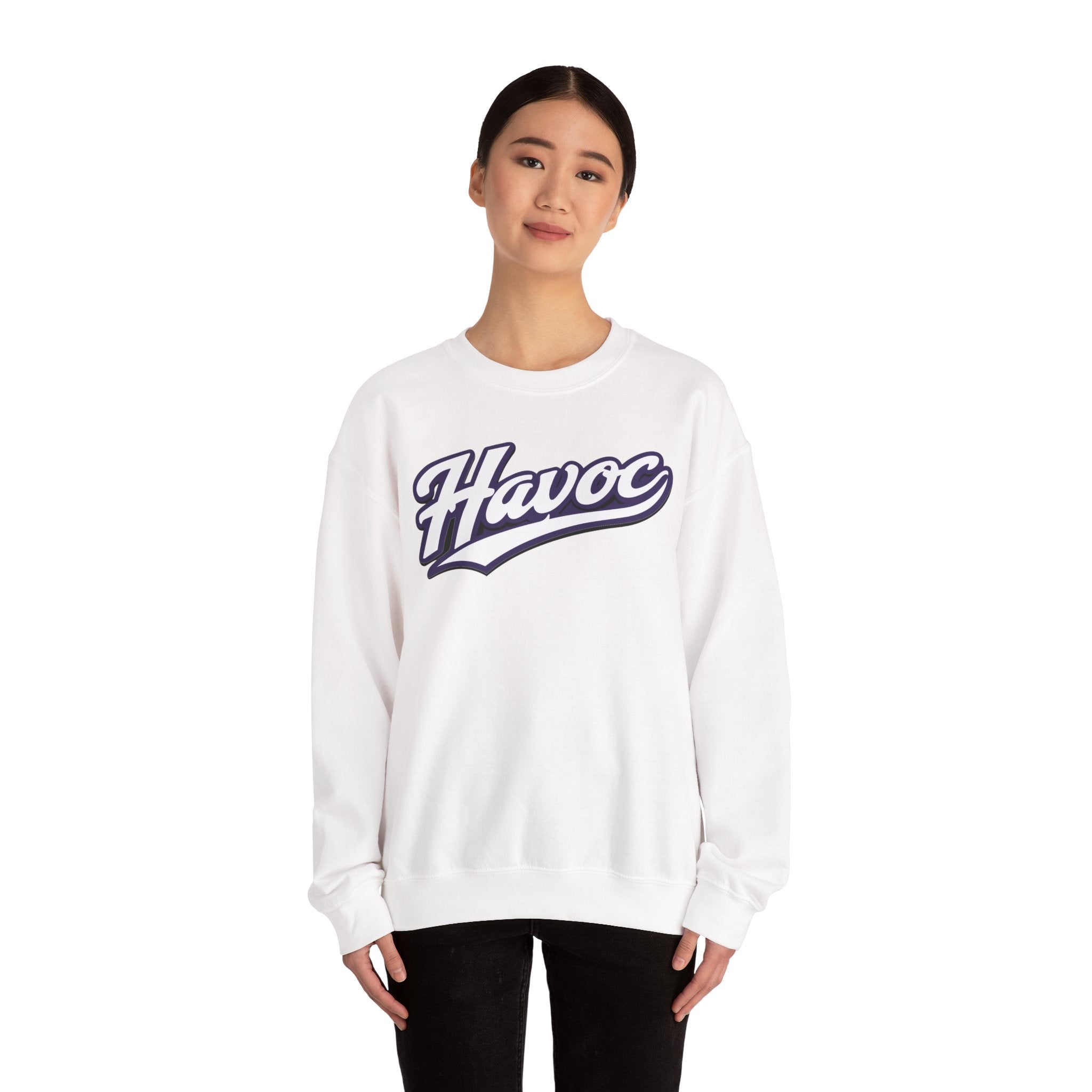 Gildan HAVOC Script ADULT Crewneck Sweatshirt