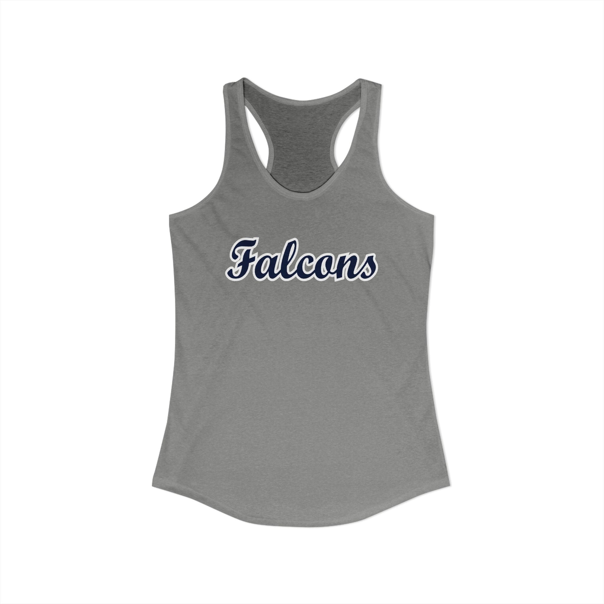 Women's Ideal Falcons Script Racerback Tank